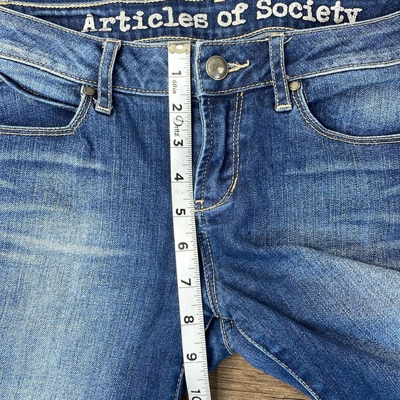 Articles of Society Women’s Mid Rise Ankle Skinny Jean with Raw Hem, size 26 - Picture 6 of 11